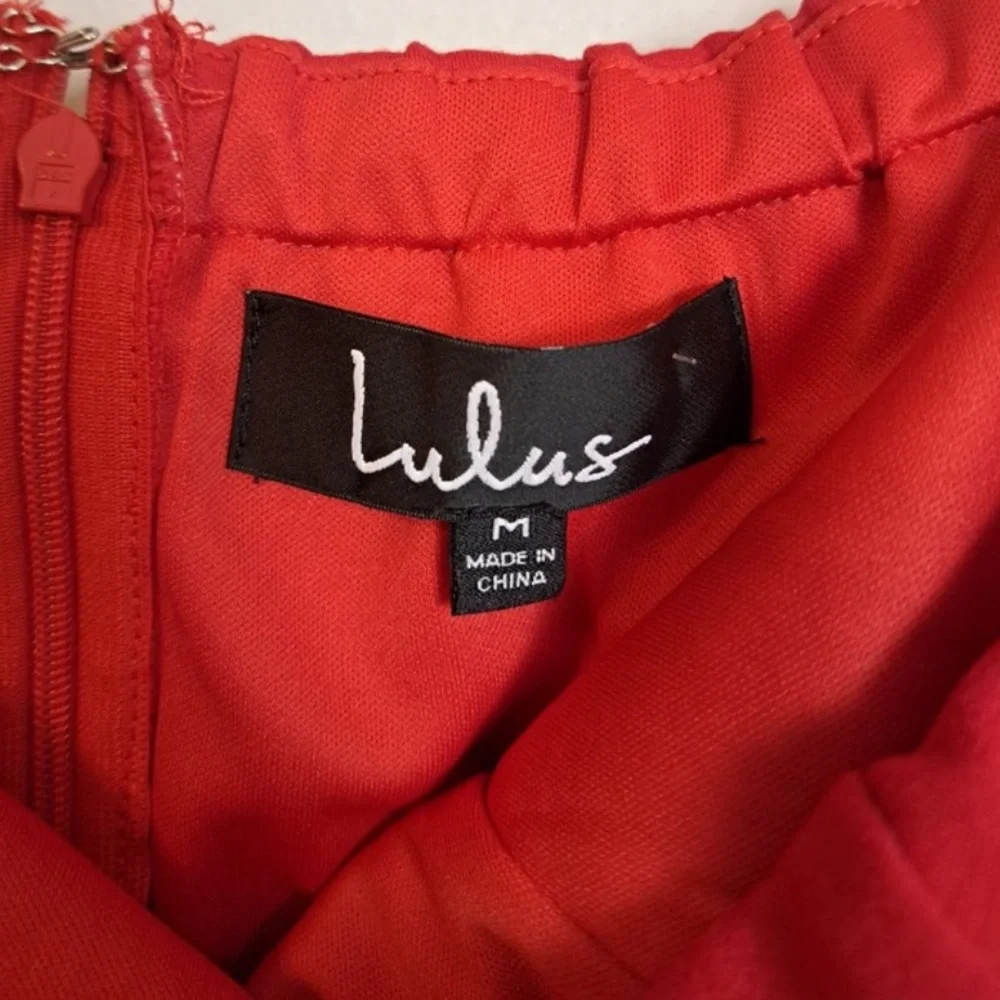 Lulus Jazzie Red Strapless Bodycon Dress Sz M - Picture 8 of 9